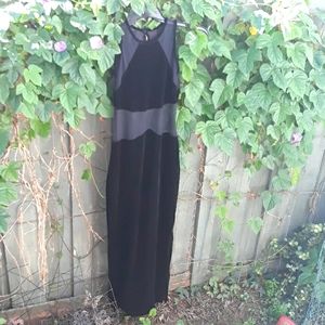 Elegant Black Velvet Cocktail Dress